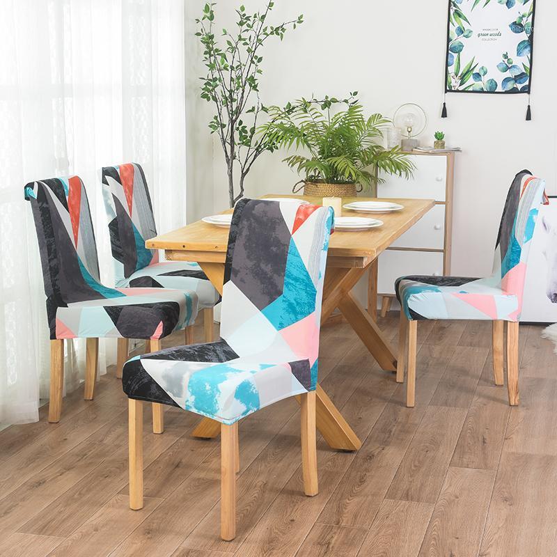 

Chair Covers Jacquard Cover Stretch Seat Dining Room Removable Washable Universal Elastic Spandex Slipcovers
