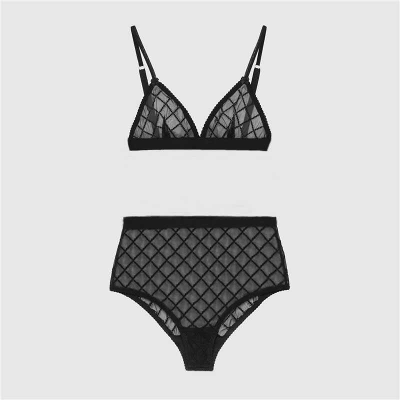 

Sexy Bra Set Women Embroidery Letter Designer Underwears European American Lingerie Set Lace Underwear High Quality Transparent Panties, Please select