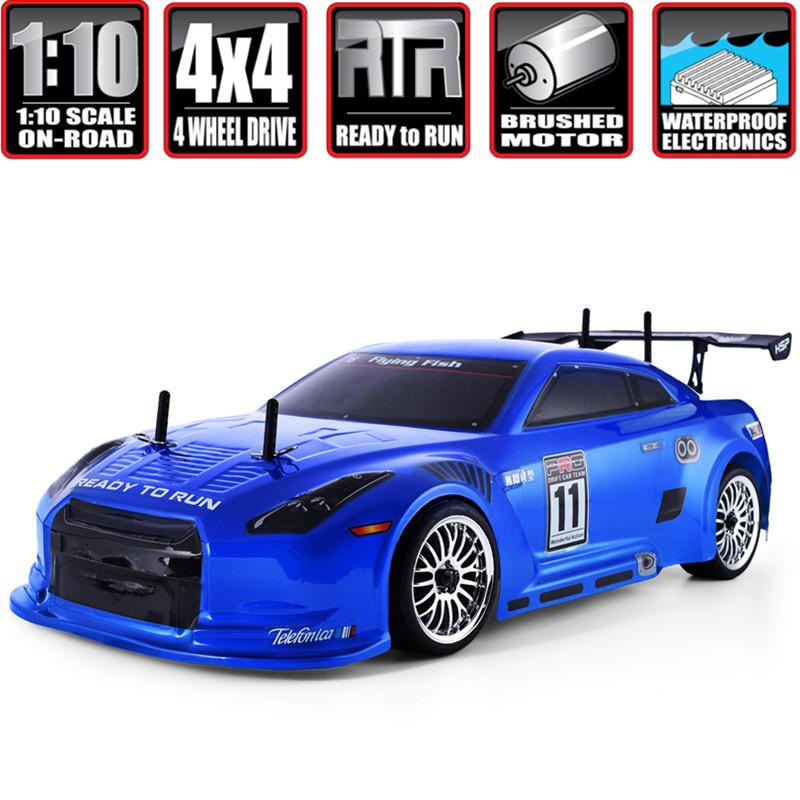 

HSP Racing Rc Drift Car 4wd 1:10 Electric Power On Road Rc Car 94123 FlyingFish 4x4 vehicle High Speed Hobby Remote Control Car