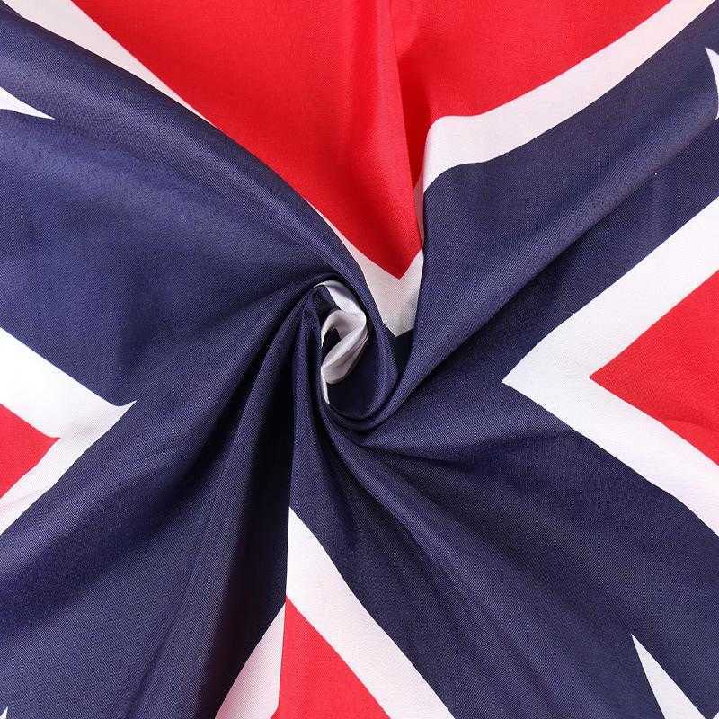 3x5 FT Two Sides Penetration Flag Confederate Rebel Flags Civil War Rebel Flag Polyester National Flags Banners Customizable VT1427