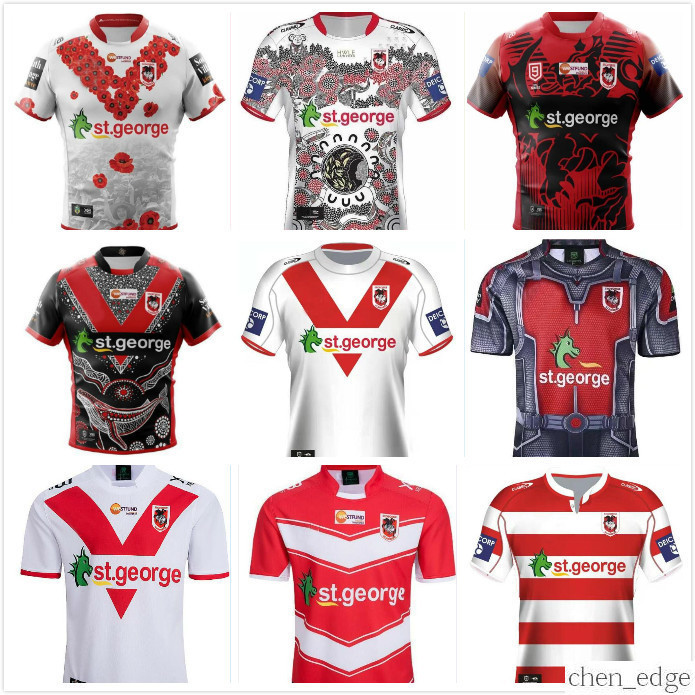 

2021 ST GEORGE ILLAWARRA DRAGONS Nines Rugby Jerseys Shorts Commemorative Indigenous Australia NRL League 5XL, Black;gray