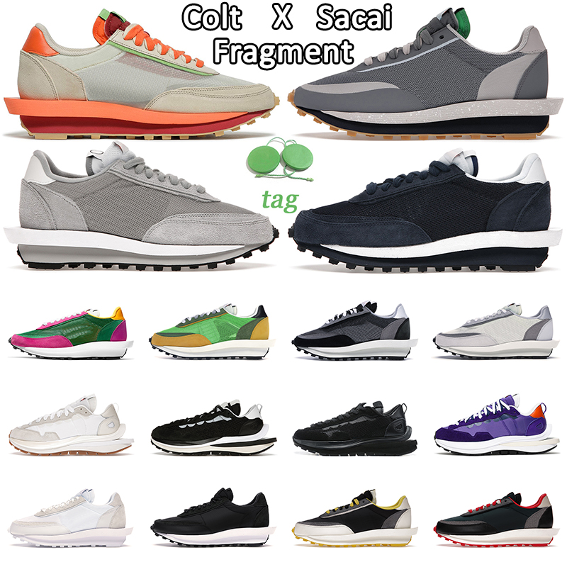 

Newest Men Running Shoes LDWaffle VaporWaffle Nylon Triple Black White Colt X Fragment Cool Grey Blackened Blue Mens Women Trainers Sports Sneakers