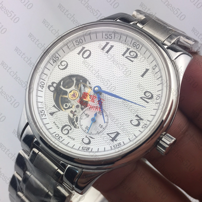 

Mens Automatic Mechanical Watch 40mm Dual Time Stainless Steel Casual Fashion Business Menes Watches, Watch bag