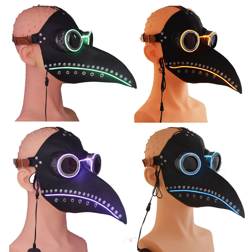 

Halloween plague beak doctor mask hot ball party supplies luminous masks