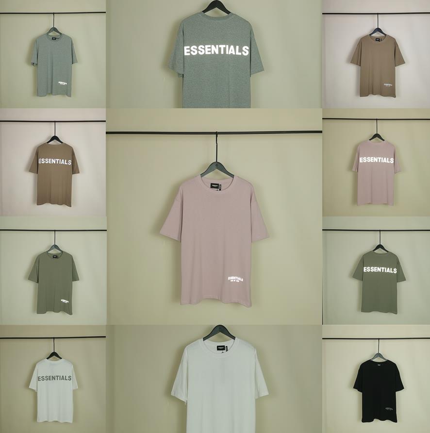 

Fear Of God womens mens Essentials 3D Silicon Tee Skateboard Tshirt Fog essential Men Women Short Sleeve Casual TShirts Reflective Cotton T Shirt Over Size tees top, Customize