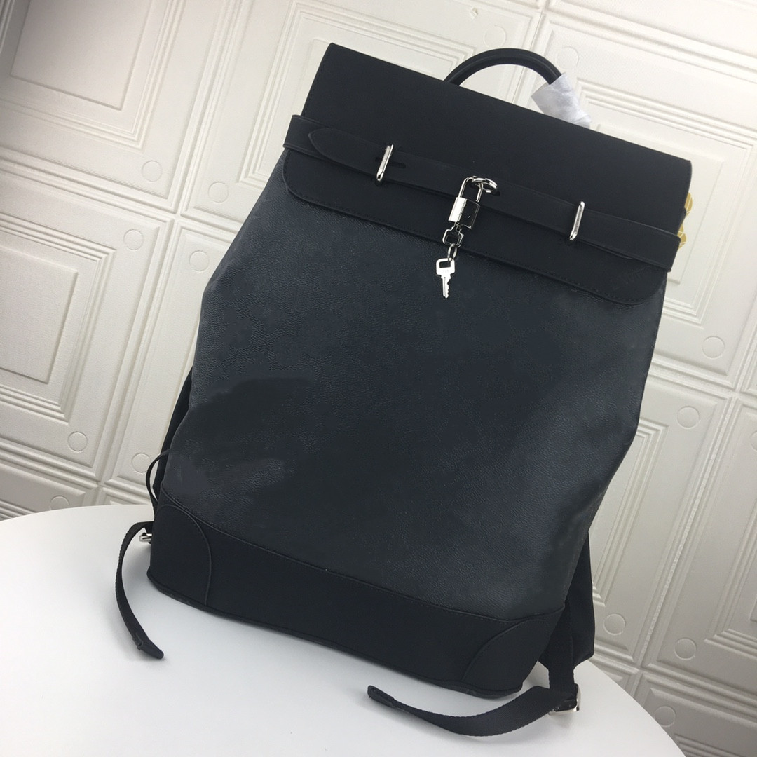

luxurys designer bags Fashion Classic Man Backpacks Black Flower Leather Top Handle Backpack Mens Bag Canvas Outdoor Travel Back Pack M44052 45cm, Price difference