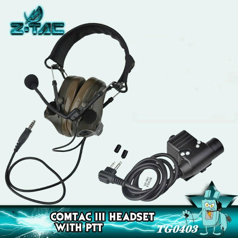 

Tactical Accessories Z-TAC Peltor Comtac III Headset With U94 Kenwood PTT