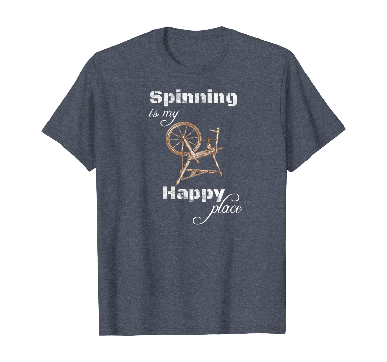 

hand spinning spindle wool shirt spinning is my happy place, White;black
