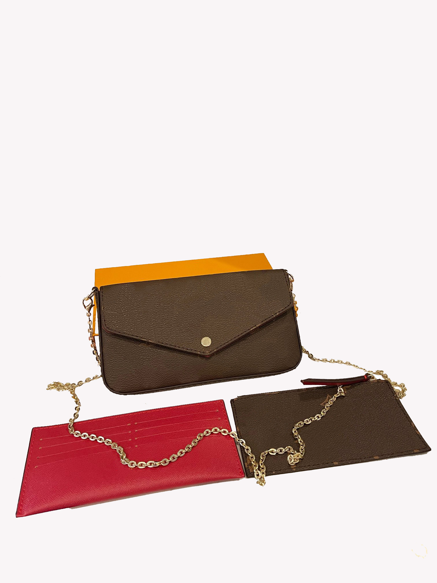 

Shoulder bag Designer messenger bags Designers handbags Wallets Women's fashion High-quality three-piece suits Lightweight and convenient mini, White