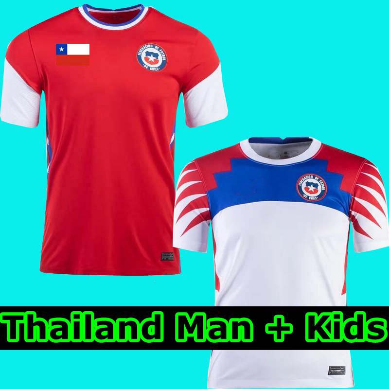 

Chile Chili soccer jerseys 2021 Laroja CH.ARANGUIZ VIDAL ALEXIS MARIPAN MEDEL VARGAS national team shirts ERIC ISLA MENESES Camiseta de Chileno, 20-21 away man+patch