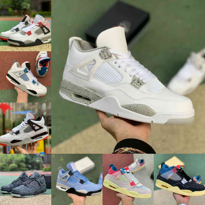 

High Quality 4 4s Basketball Shoes Men Women New Mushroom Cream Sail DUNK FROM ABOVE Union LA NOIR GUAVA ICE BORDEAUX Rasta What The Sports