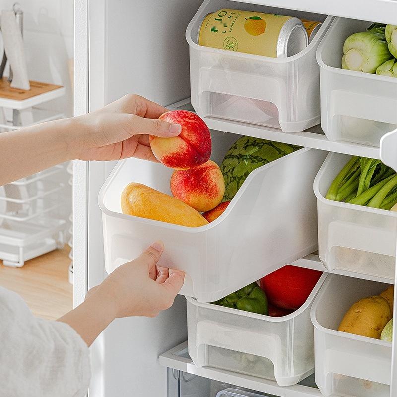 

Storage Bottles & Jars Fridge Organizer Refrigerator Box Food Vegetables Cold Kitchen Plastic Seasoning Organizing