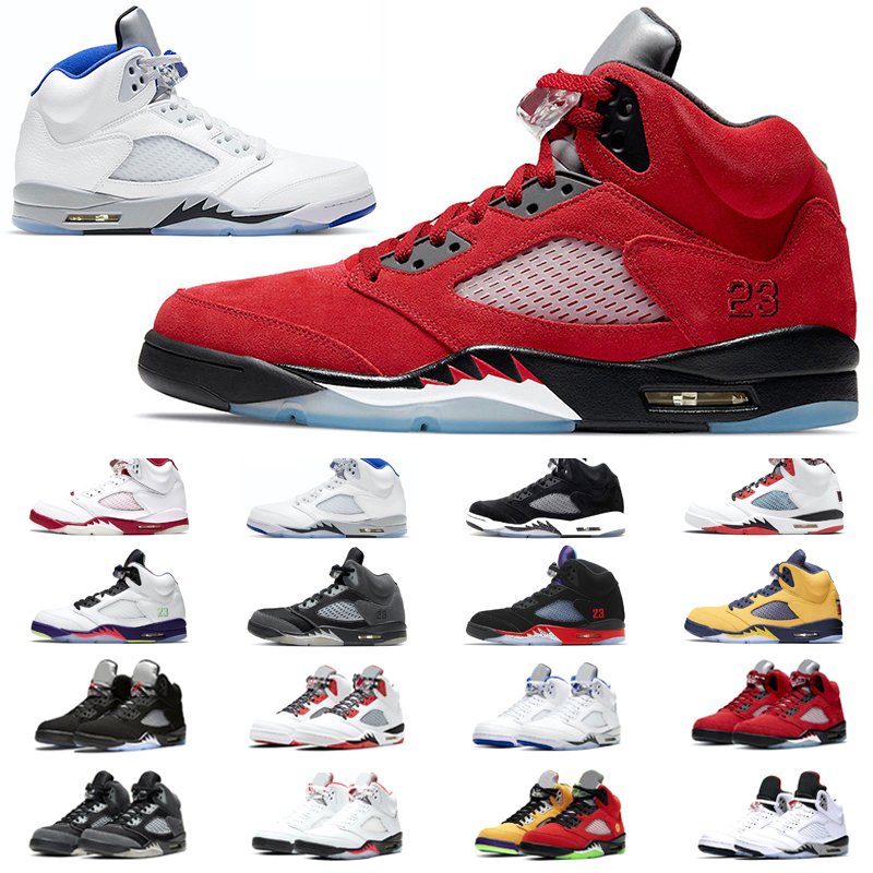 

Jumpman 5s Basketball Shoes 5 Mens Bluebird Oregon Anthracite Oreo What The Stealth Blue Suede Raging Bull OG Fire Red Trainers Outdoor Sneakers Sports Size 40-47