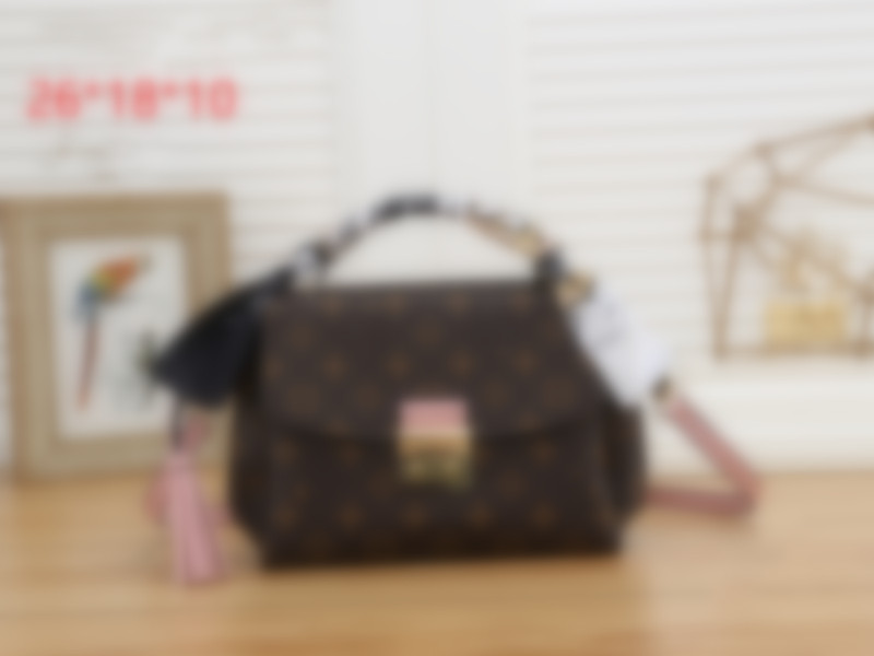 

LVLOUISVITTONFashion leather Small square parcel women handbags famous designer Drawstring flower printing evening pu