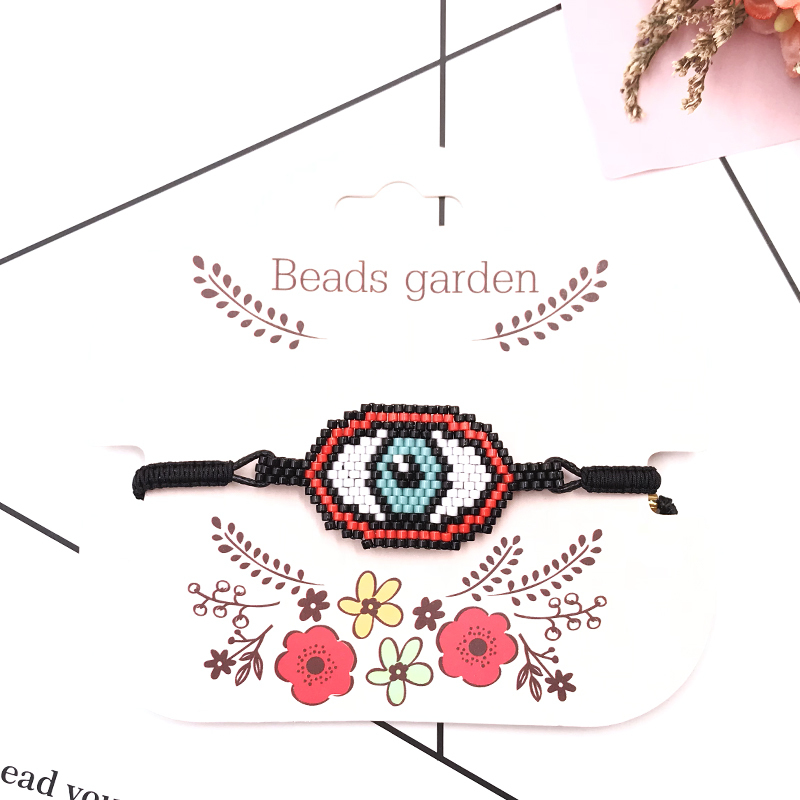 

FAIRYWOO Gothic Turkish Evil Eye Miyuki For Women Bohemian Friendship Bracelet Christmas Jewelry Gifts