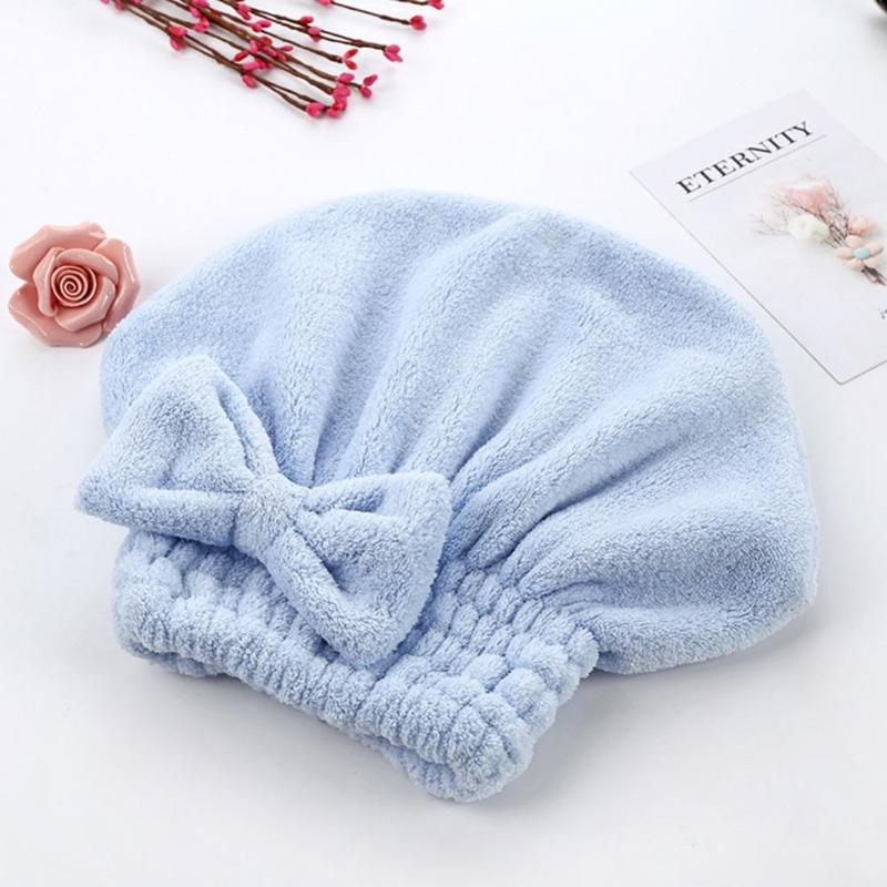 

Shower Caps 1Pcs Velvet Hair Dry Quick Drying Lady Bath Towel Soft Cap Hat Super Absorbent Head Wrap