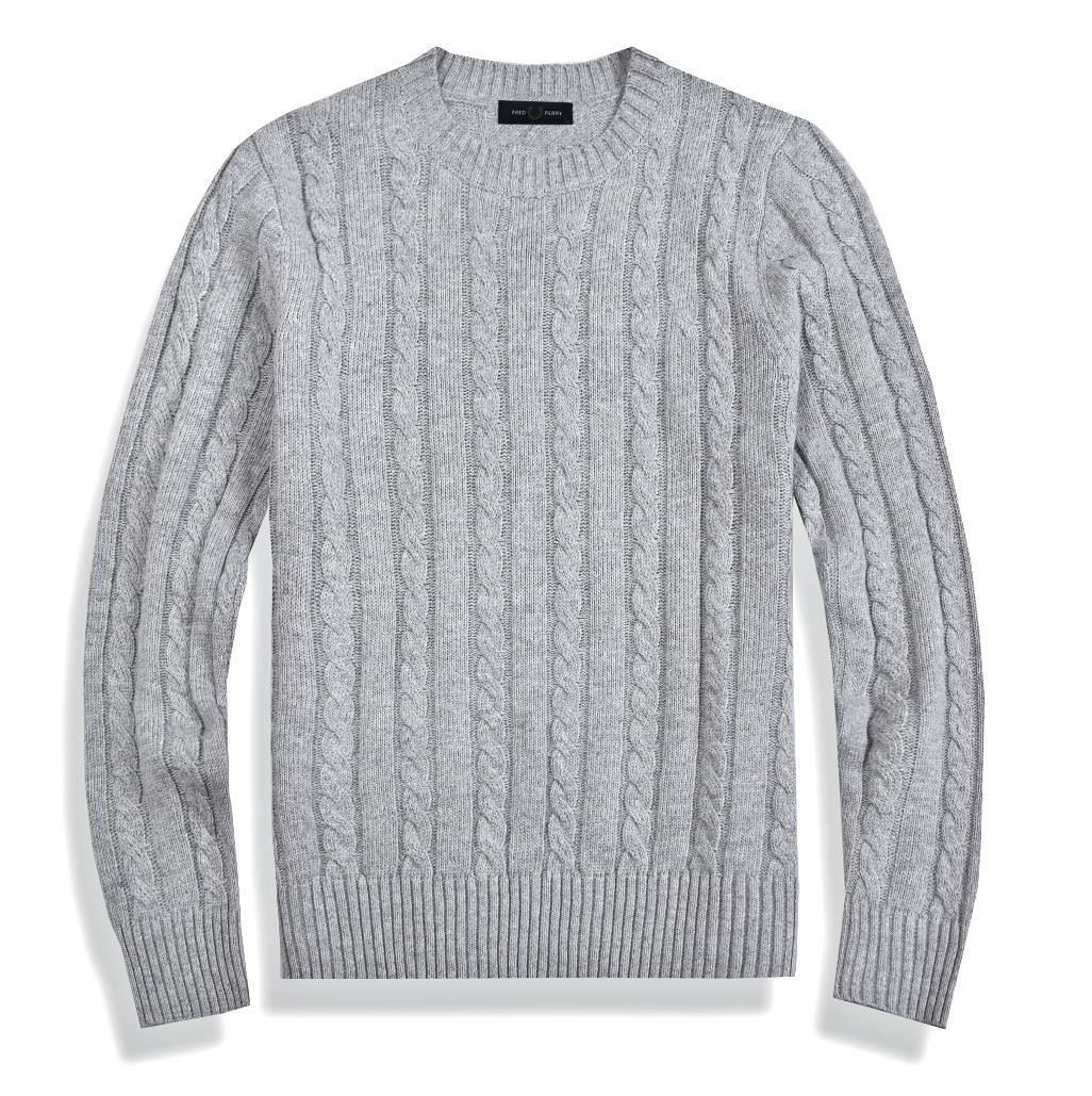 

Fred high quality milk while polo brand men's twist Perry sweater knit cotton jumper pullover Men Sweaters, White;black