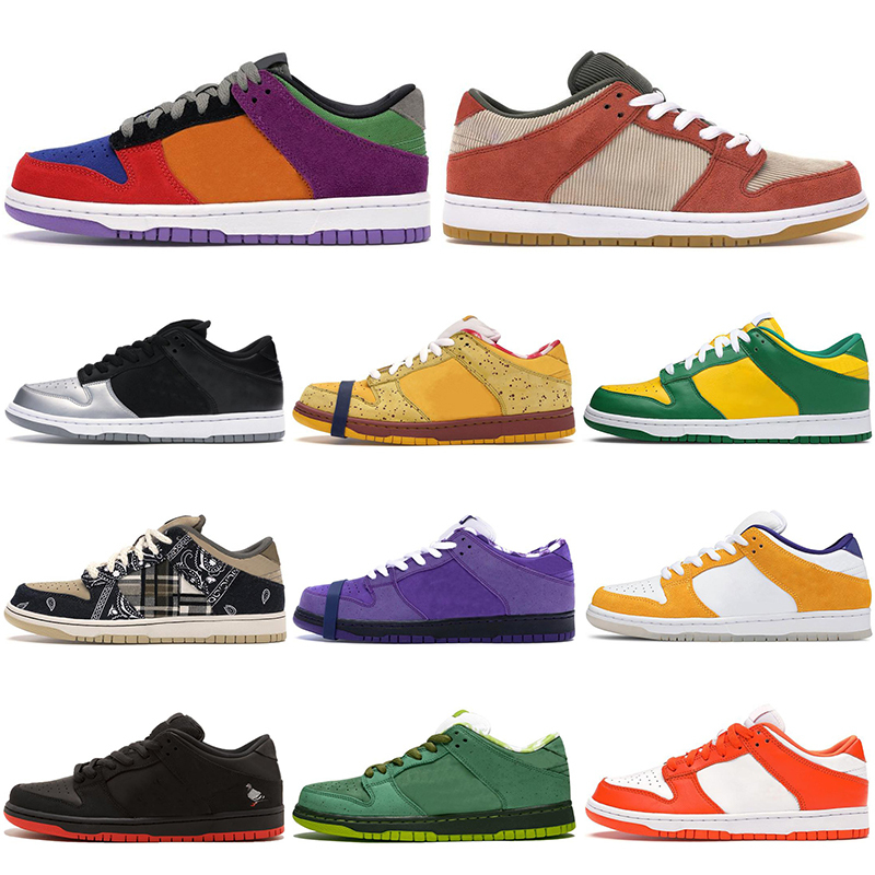 

Low Dunk Classic SB Running shoes for men women Brazil White Diamon Travis Scotts chaussures breathable outdoor trainer sports sneakers, #4 metallic gold