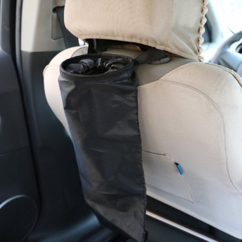 

Car Organizer Lower Price Portable Seat Back Garbage Bag Auto Trash Can Leak-proof Dust Holder Case Box Styling Oxford Cloth