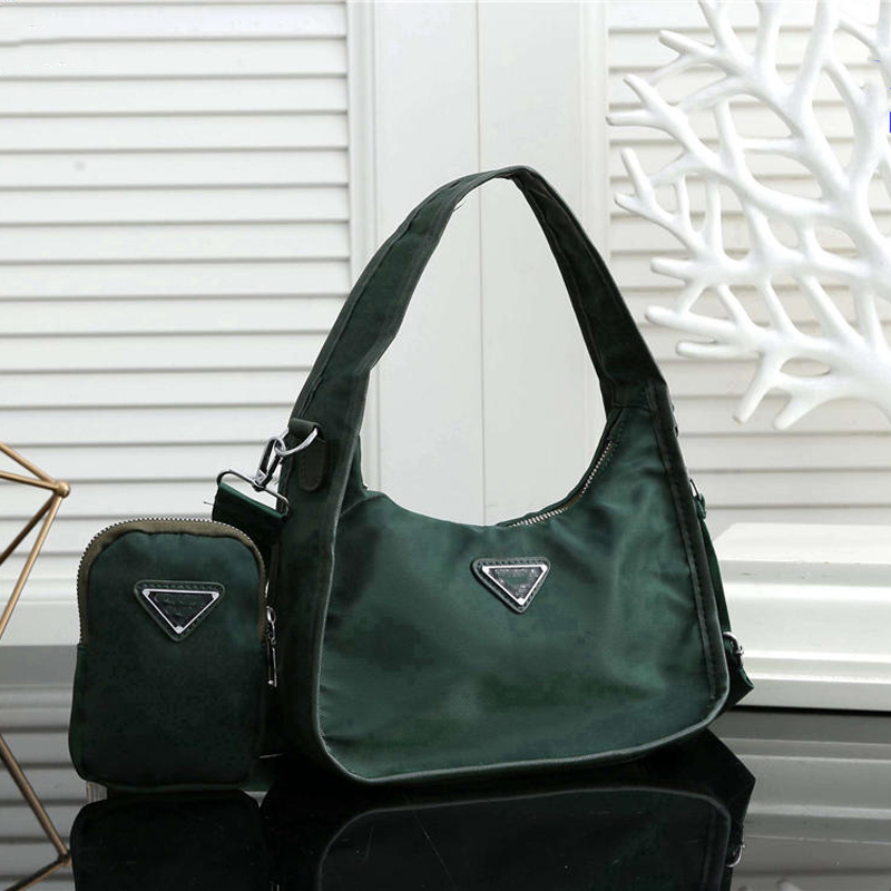 

Women's fashion shoulder bag Composite Bags canvas Retro design Plain Re-Edition 2005 Triangle metal fittings Recycled nylon mini handbag, Box