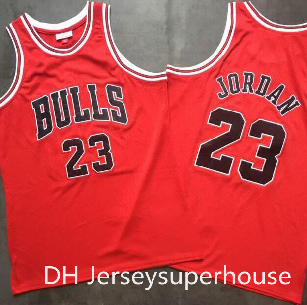 

Men's basketball Jerseys ChicagoBulls23 Michael JD Mitchell & Ness 1996-97 ultimate victory red and white Swingman Jersey 01, Black;red