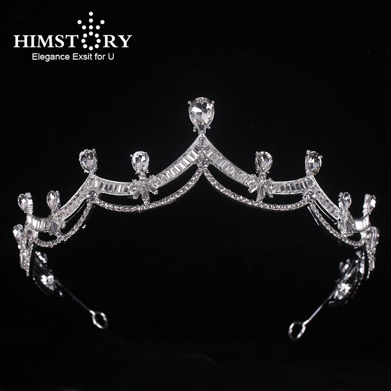 

Hair Clips & Barrettes Himstory Rhinestone Crystal Tiara Diadem Crown Princess Tiaras Bridal Jewelry Party Wedding Accessories Women Headpie