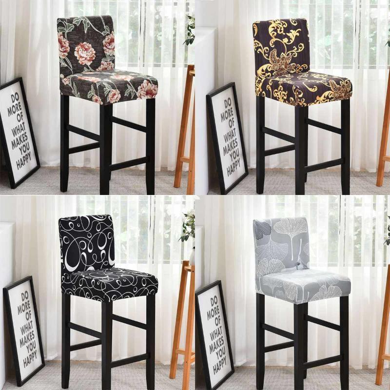 

1/4PCS Elastic Print Dining Chair Cover Modern Removable Anti-dirty Kitchen Seat Case Banquet Wedding Party Covers