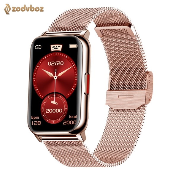 

2021 Smart Watch Women 1.57 Inch Full Touch Screen IP68 Waterproof BP Blood Oxygen Heart Rate Ladies Smartwatch For Huawei Phone, Slivery;brown