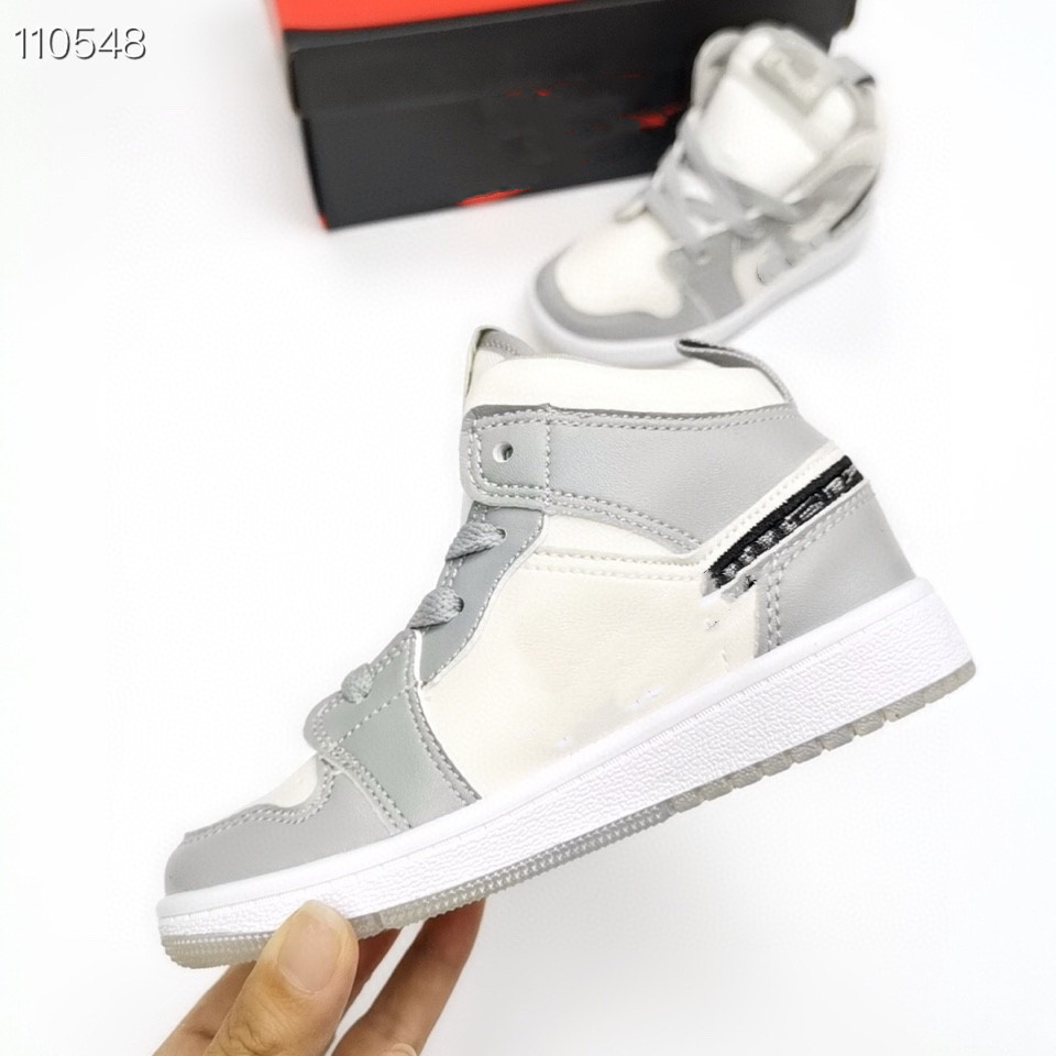 

2021 1 1s Infant Sneakers OG Jam Children's Basketball shoes Jumpman bred baned Toddlers Baby Trainers Kids Boy Girl Children Sneaker 24-35, Black