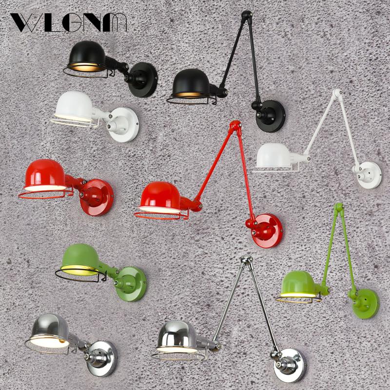 

Wall Lamp Vintage Adjustable Light Retro E14 LED Lamps Attic Industrial Fixture For Bedside Living Room Home Lighting