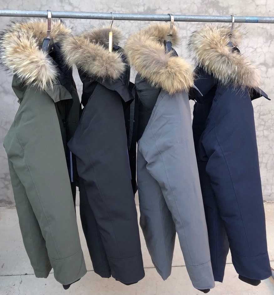 

New style Winter Men Homme Winter Jassen Chaquetas Parka Outerwear canada Hooded Fourrure Manteau Down Jackets Coat Hiver Doudoune, Camouflage gray