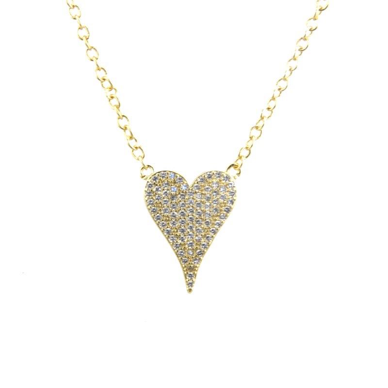 

Charms Funmode Fashion Micro Cubic Zircon Pave Pendant Necklace For Women Dress Jewelry Accessories Gold Link Wholesale FN174, Bronze;silver