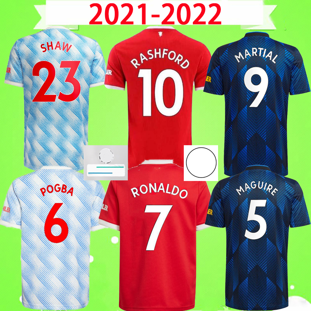 

Manchester Player Fans version #7 RONALDO UTD soccer jerseys 2021 2022 SANCHO DALOT VAN DE BEEK B. FERNANDES MARTIAL 21 22 man football shirts third fourth united S-2XL, Player version 21/22