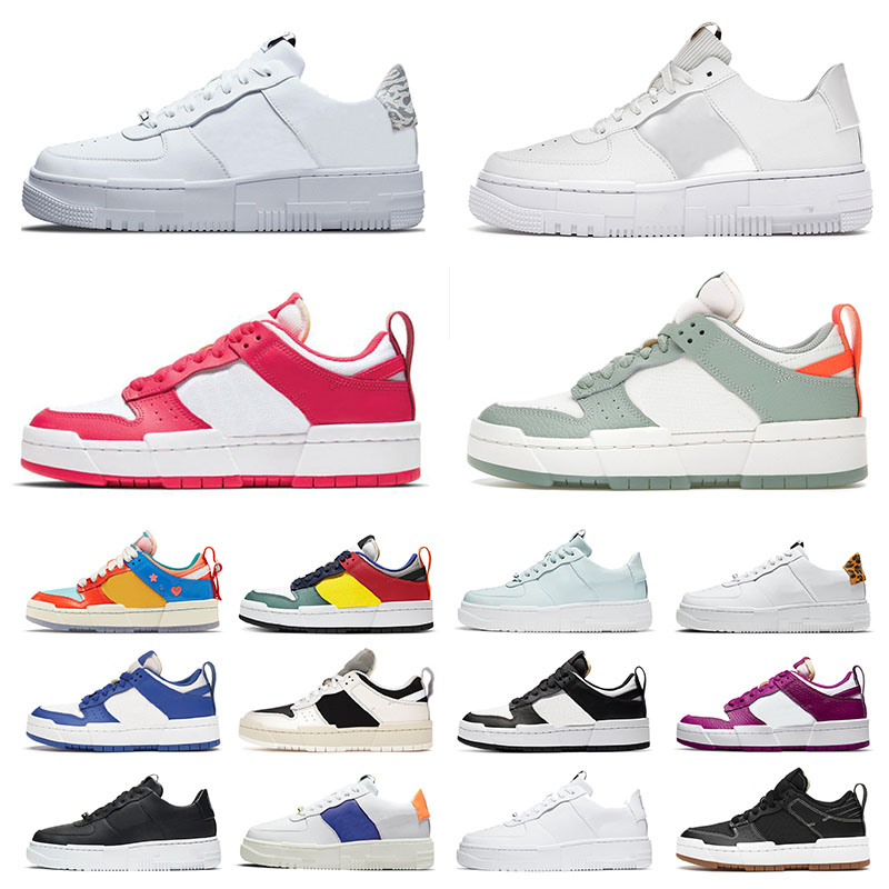 

Air Force 1 Pixel Airforce One Running Shoes Dunk Low Disrupt Mens Womens Game Royal Black White Red Gum Siren Cactus Flower Barely Rose Pink Sports Sneakers Trainers, A1 36-45 pixel black white