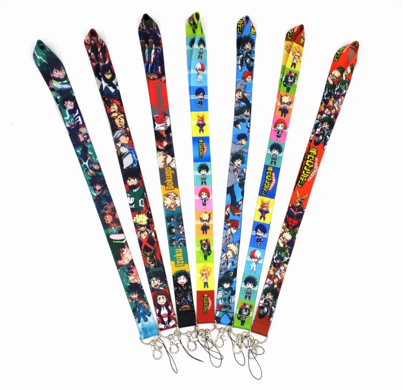 

Cell Phone Straps & Charms Hot My Hero Academy Japan Anime cartoon Lanyard ID Badge Holder Keys Mobile Neck ID Holders for Car Key Card 2022 New