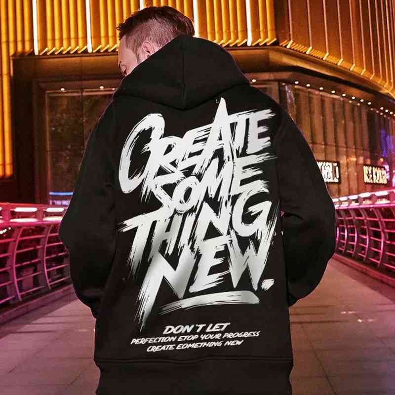 

Men's brand oversize Plush Hoodie men's hip hop national fashion, Red