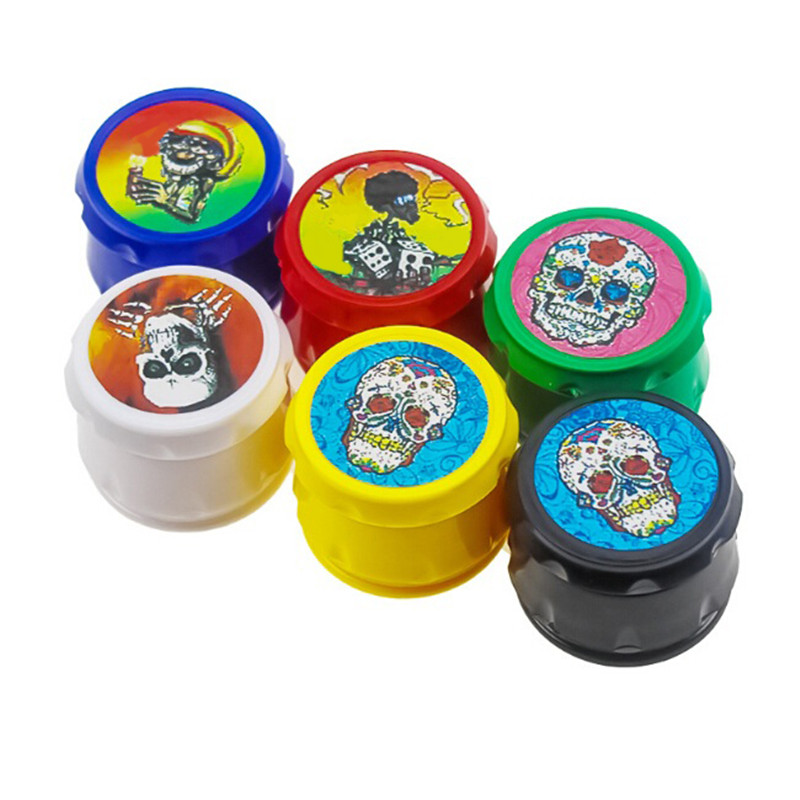 

3 Layers Drum Style Plastic Grinder Mini Portable With Bag Smoking Accessories Tobacco Smasher Crusher Dry Herb Hand Muller IN STOCK