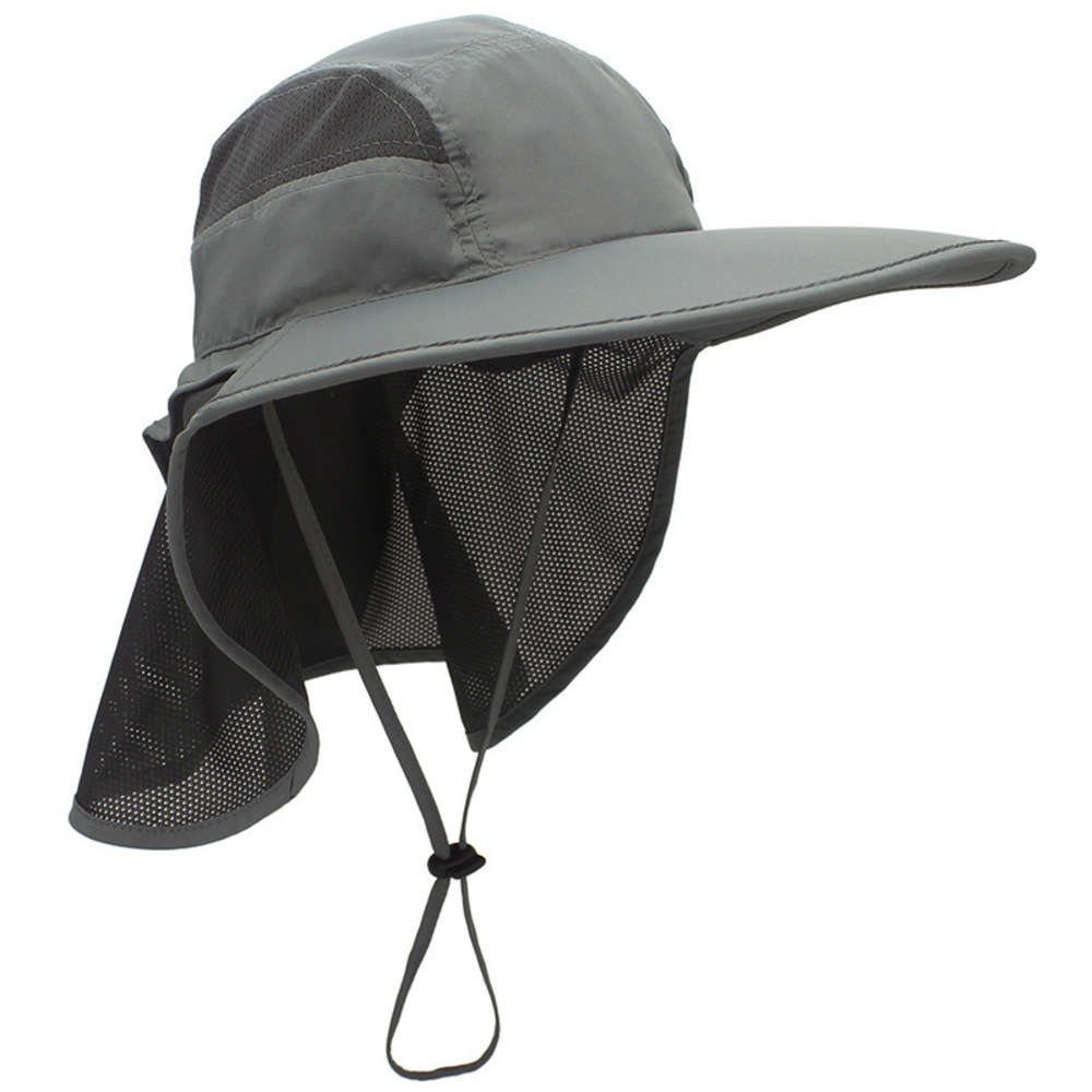 

Sunny boat hat outdoor sports leisure fisherman's summer women's shawl sunscreen, Blue;gray
