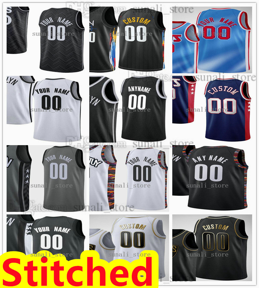 

Stitched 2021 Basketball Jerseys Joe Harris Blake Griffin Jeff Green Landry Shamet Bruce Brown Mike James Spencer Dinwiddie Nicolas Claxton 9 Luwawu-Cabarrot, Men grey