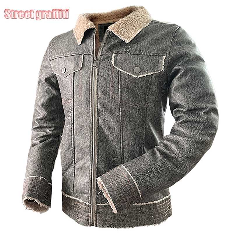 

Men Winter Thick Warm Fleece Casual Leather Pu Jacket Coat Autumn Men Outwear Military Motor Biker Leather Jackets Men 211111, 06green