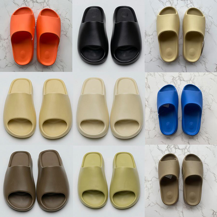 

With Box Slippers sandals Sneakers Shoes Graffiti Bone White Resin Desert Sand Rubber Summer Earth Brown Flat Men Women Beach fashion Outdoor Trainers Size EUR 36-46, Black sock