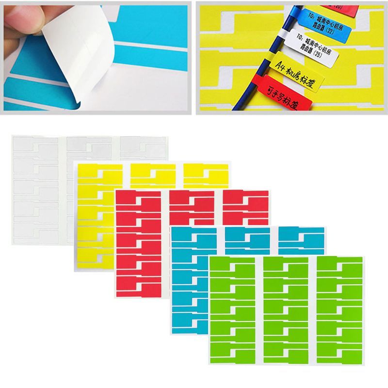 30Pc Cable Labels Sticker Waterproof Identification Tags Work with Printer 40JA-image-692840216