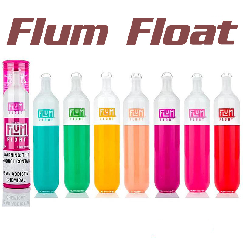 

100% quaity FLUM FLOAT Disposable E Cigarettes Kit 3000Puffs Vape Pen 650mAh Battery Device 8.0ml Pre-Filled Pods Cartridge Vaporizers