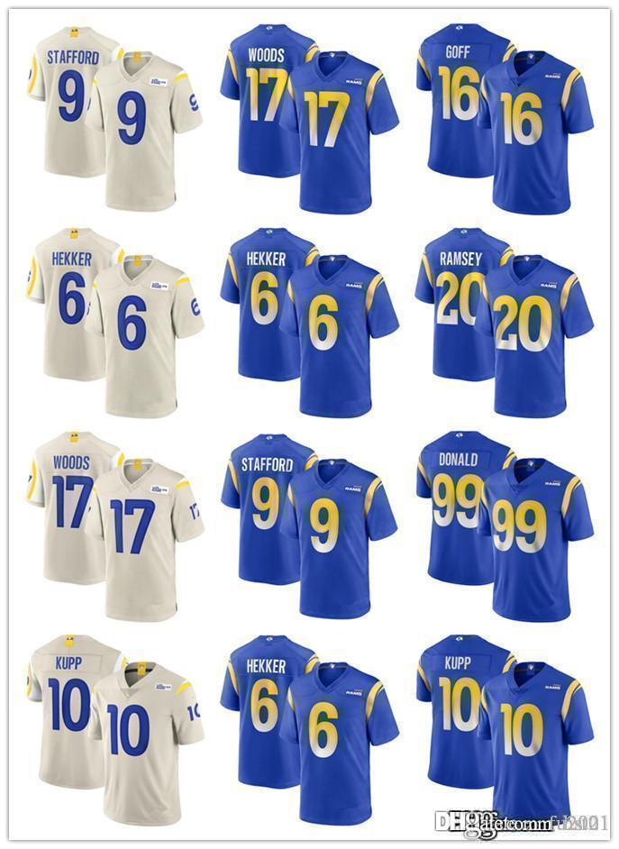

Men women Los AngelesRamsjersey 9 Matthew Stafford 99 Aaron Donald 20 Jalen Ramsey 10 Cooper Kupp Football Jerseys, Black;red