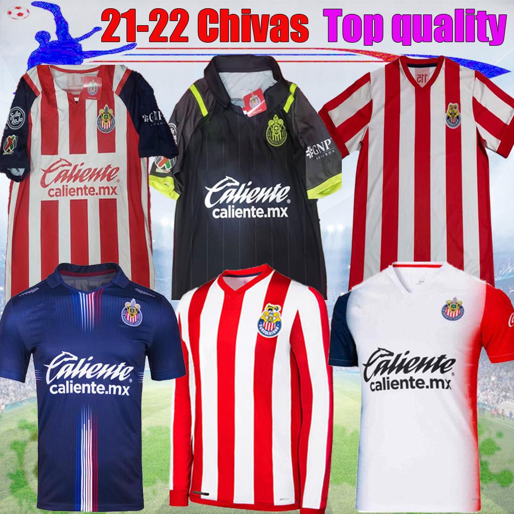 

Liga MX 2021 Chivas Soccer Jersey 115TH Long sleeve anniversary SPECIAL MACIAS I.BRIZUELA A.VEGA home away 3rd 20 21 football men shirt, 115th short sleeve