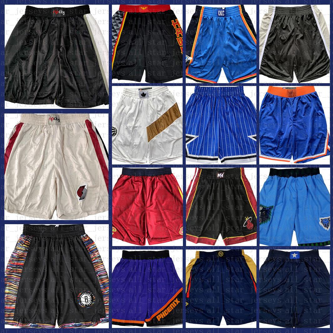 

Portland Trail Blazer Basketball Shorts Cleveland Cavaliers Top Shorts Los Angeles Lakers New York Knicks, Black;red
