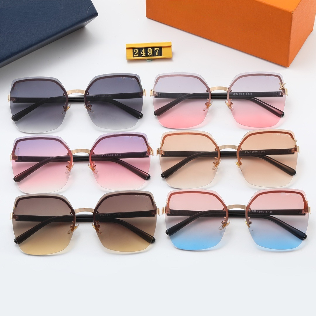 

Lunettes Fashion Sunglasses for Women and Men Sports Rimless Horn Glasses with logo