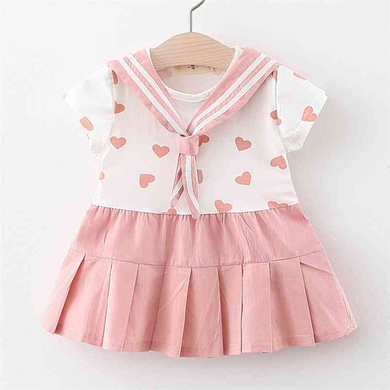

Baby Dresses Summer Toddler born Girls Cute Dress Print Pattern Princess Outfits Birthday Clothing 210429, Ah210 blue
