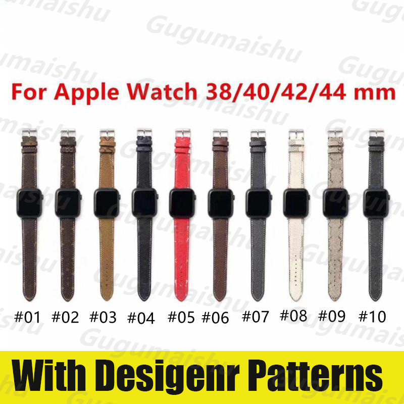 

Luxury L designer Leather strap for Apple watch band 44 mm 40mm 45mm iWatch bands 38mm 42mm watchband bracelet watchs series7 6 5 4 3 2 1 Sports Bracelet Belt