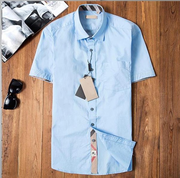 

2021 Mens cotton Shirts black white striped long sleeve dress shirt spring autumn men business #39, Customize